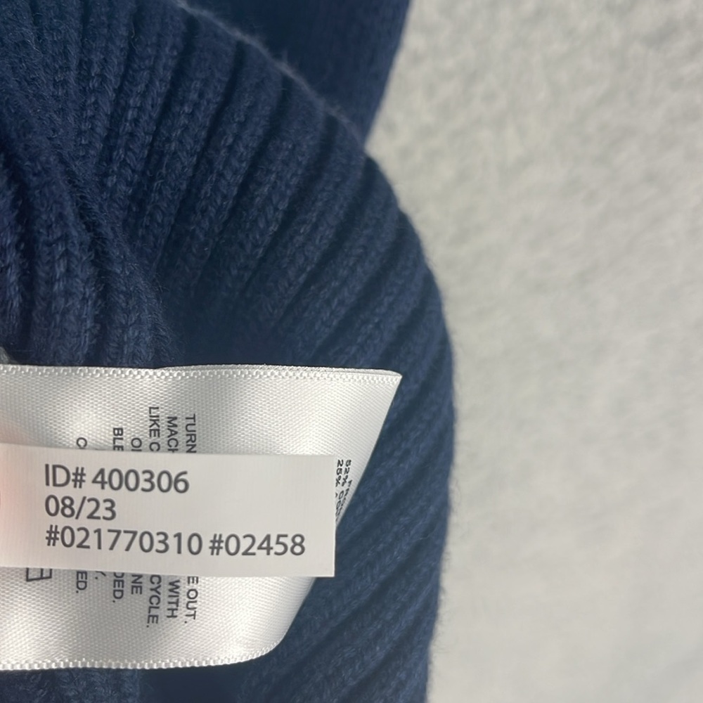 Express blue crew neck long sleeve tree’s scene sweater mens medium pullover - Picture 9 of 13